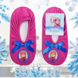 Disney Frozen Anna Slippers Slip Grip Soft Soles House Shoes Toddler 2T/3T-3T/4T